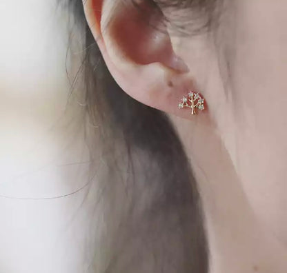 Gold Tree of Life Studs