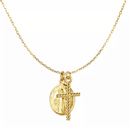 Gold Faith Necklace