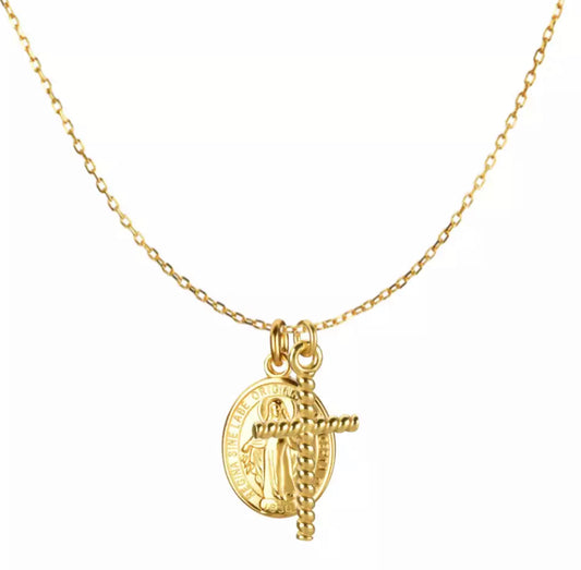 Gold Faith Necklace