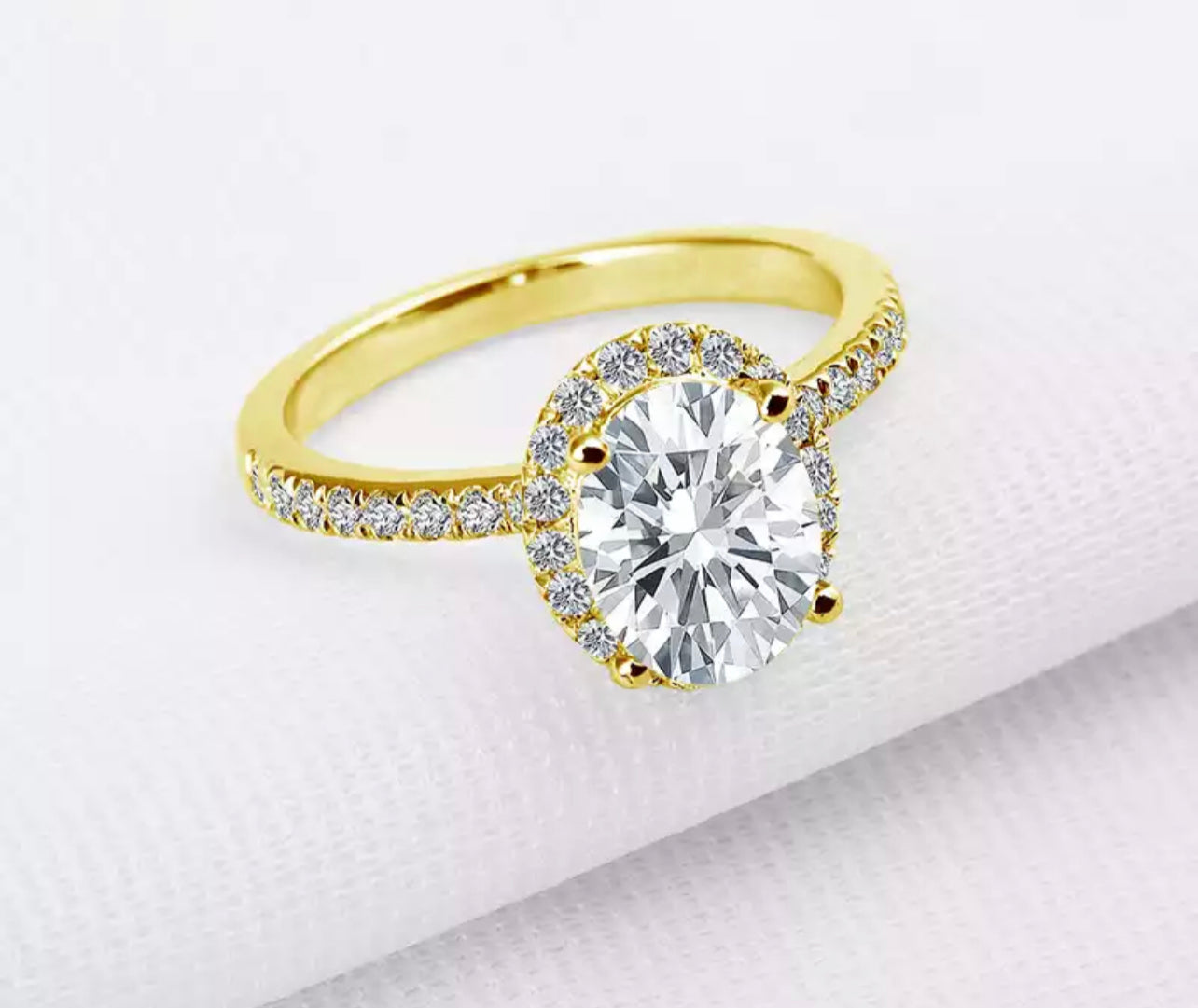 Gold Oval Halo