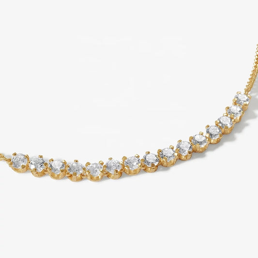 Gold Monte Carlo Tennis Anklet