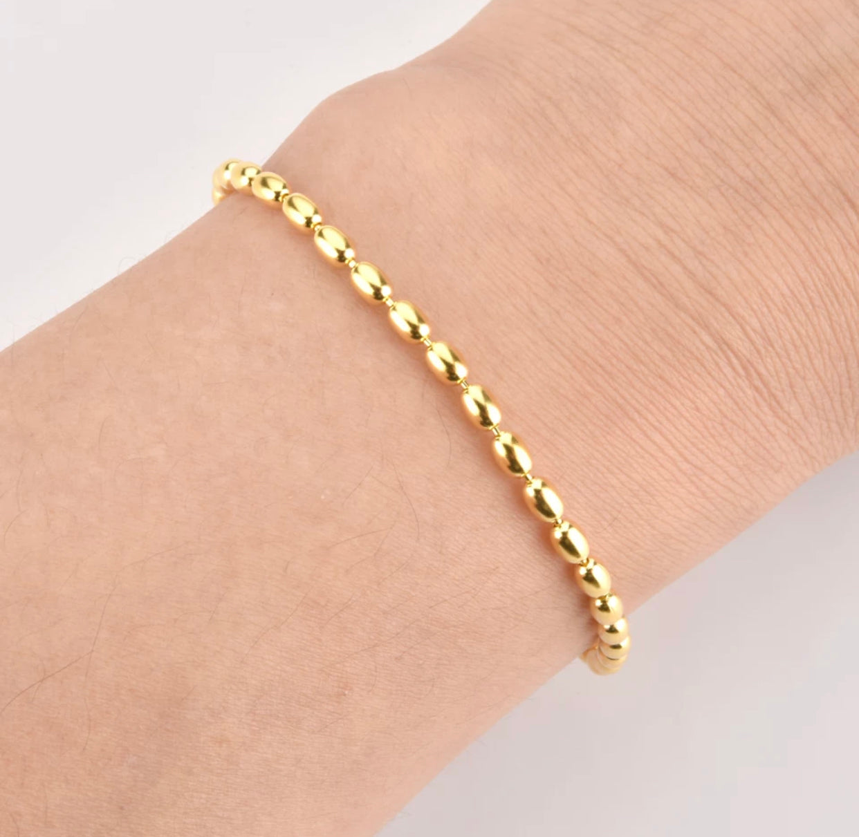 Gold Oval Bead Set
