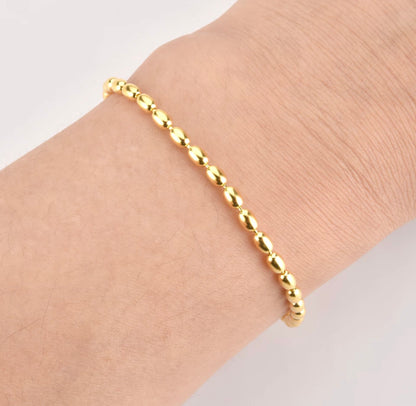 Gold Oval Bead Set