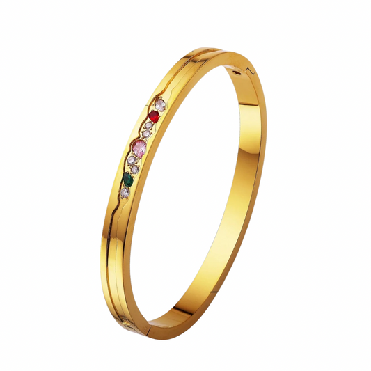 Gold Candylicious Bangle (Stainless Steel)