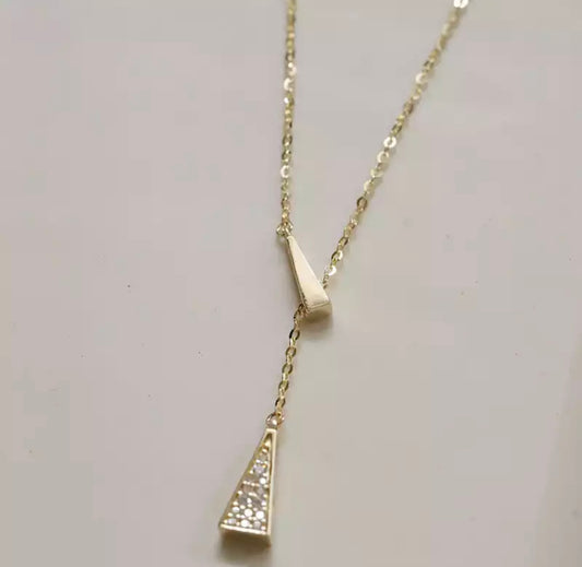 Gold Pave Drop Chain