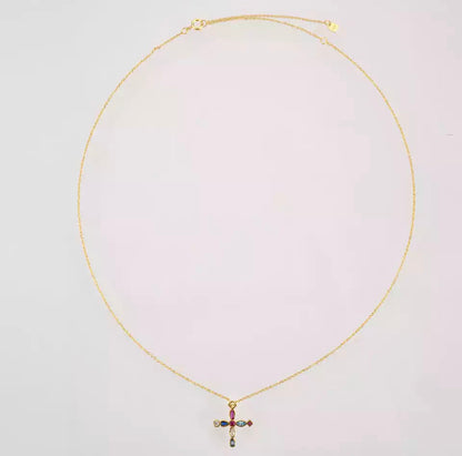 Solange Gold Candy Cross Necklace