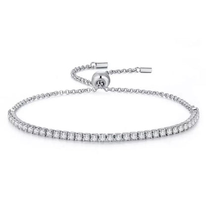 Fine Adjustable Tennis Bracelet