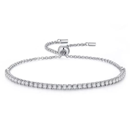 Fine Adjustable Tennis Bracelet