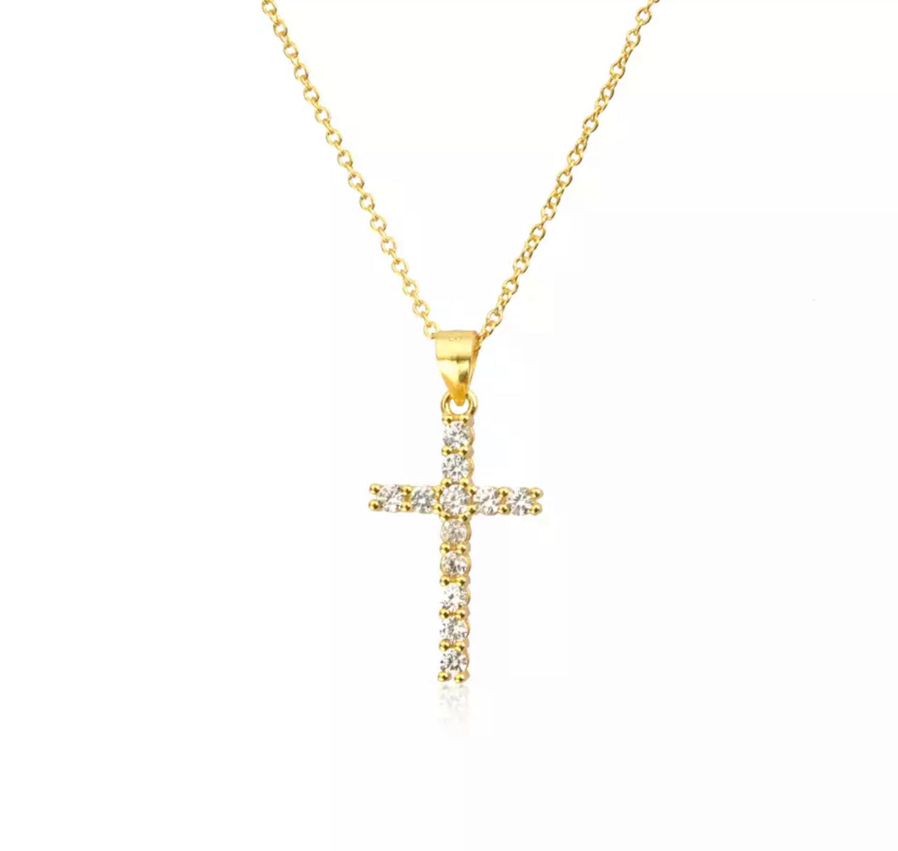 Gold Classica Cross Necklace