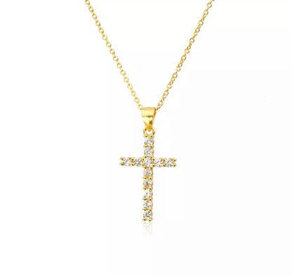Gold Classica Cross Necklace