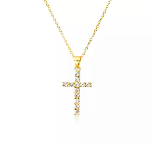 Gold Classica Cross Necklace
