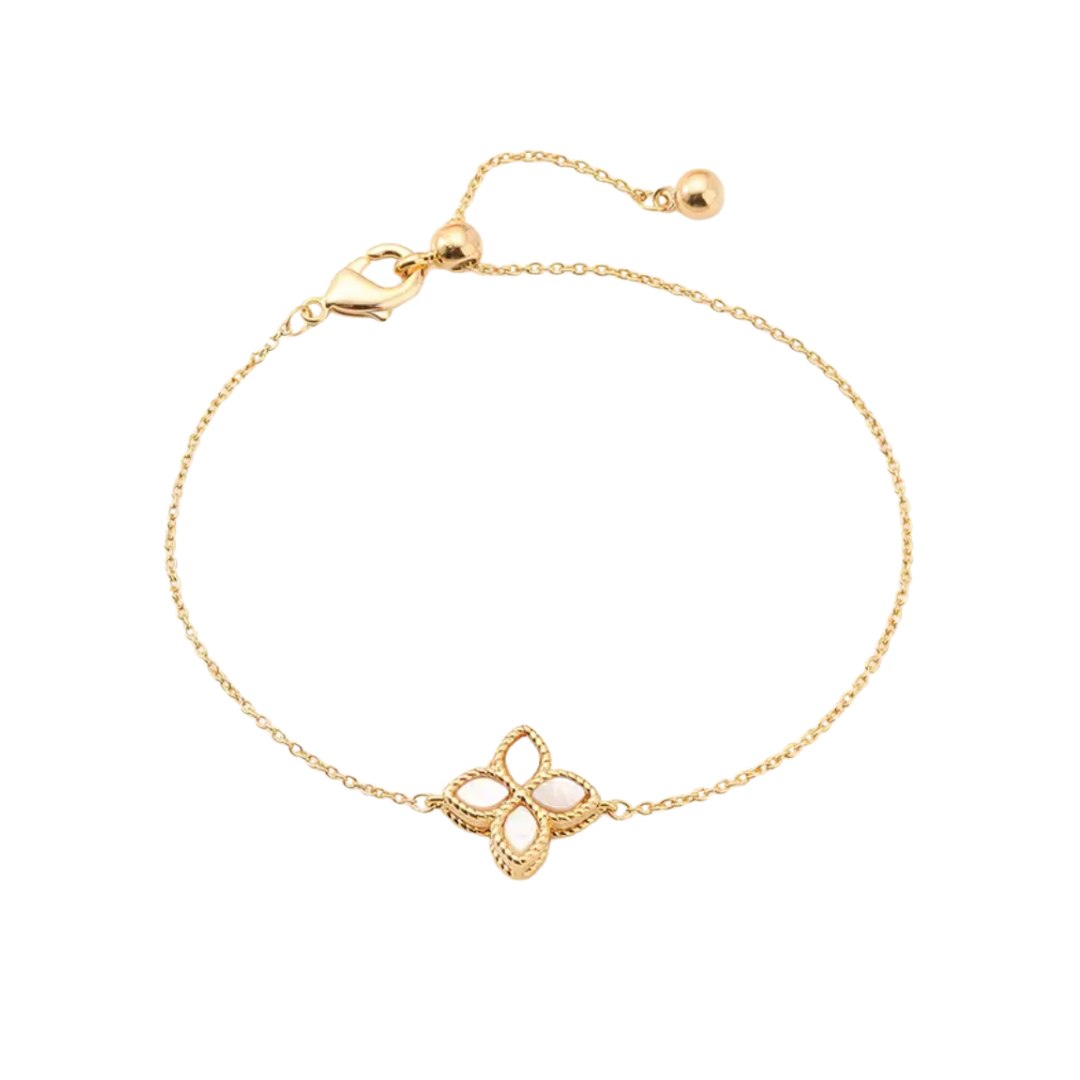 White & Gold Euro Bracelet