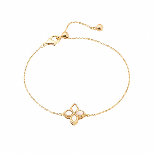 White & Gold Euro Bracelet