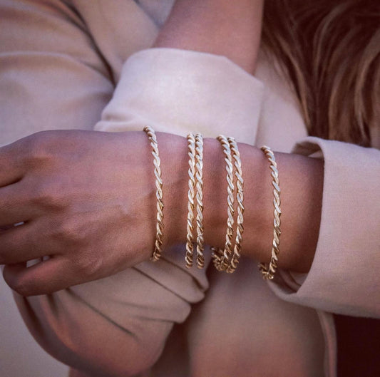 Gold Rope Twist bangle