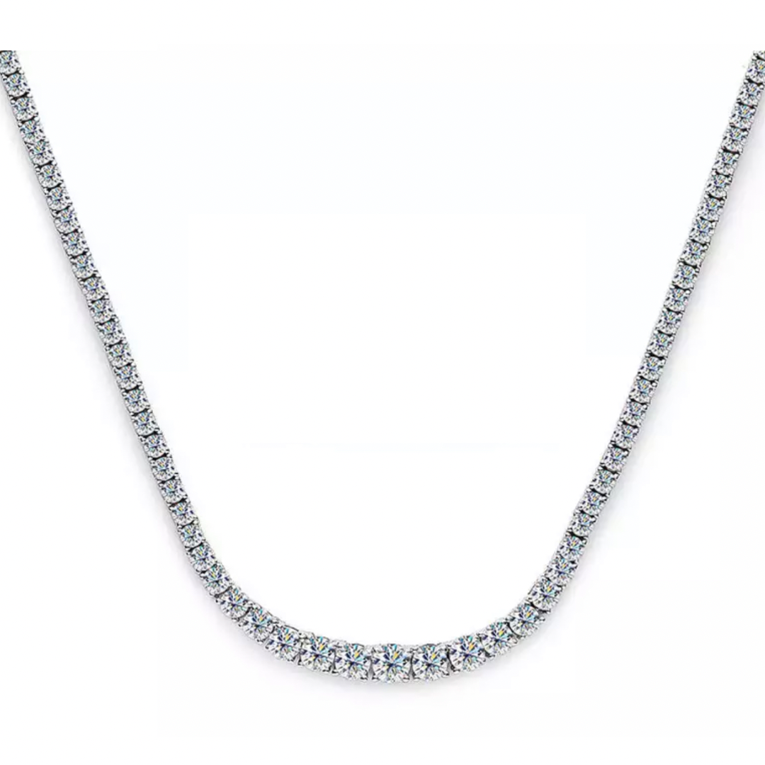 Marilyn Moissanite Tennis Necklace (15carat)
