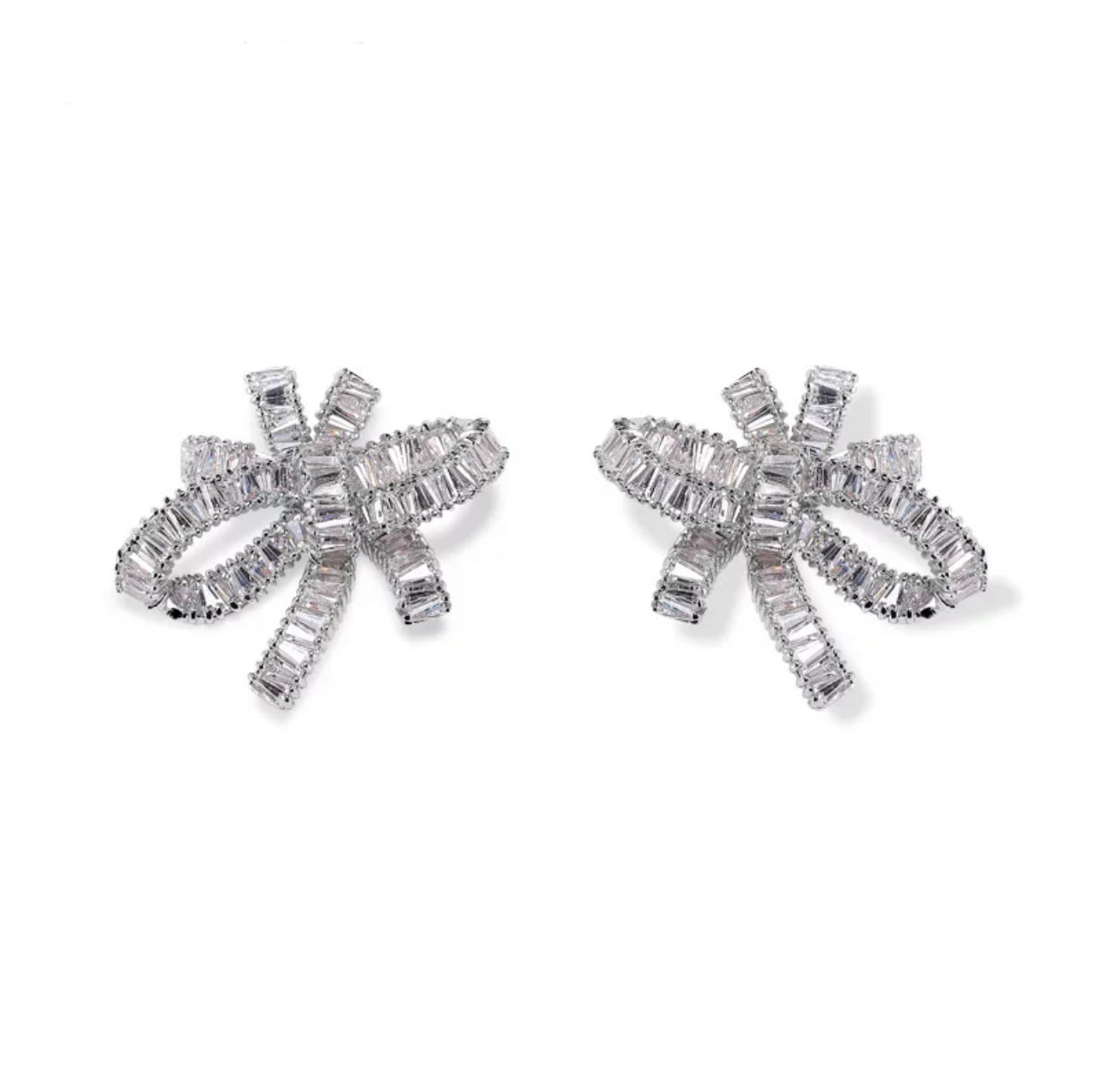 BowKnot Baguette Earring