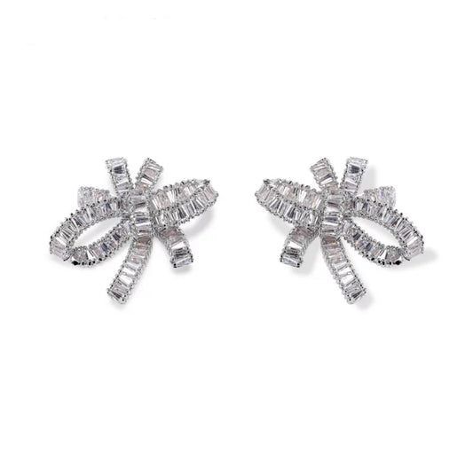 BowKnot Baguette Earring