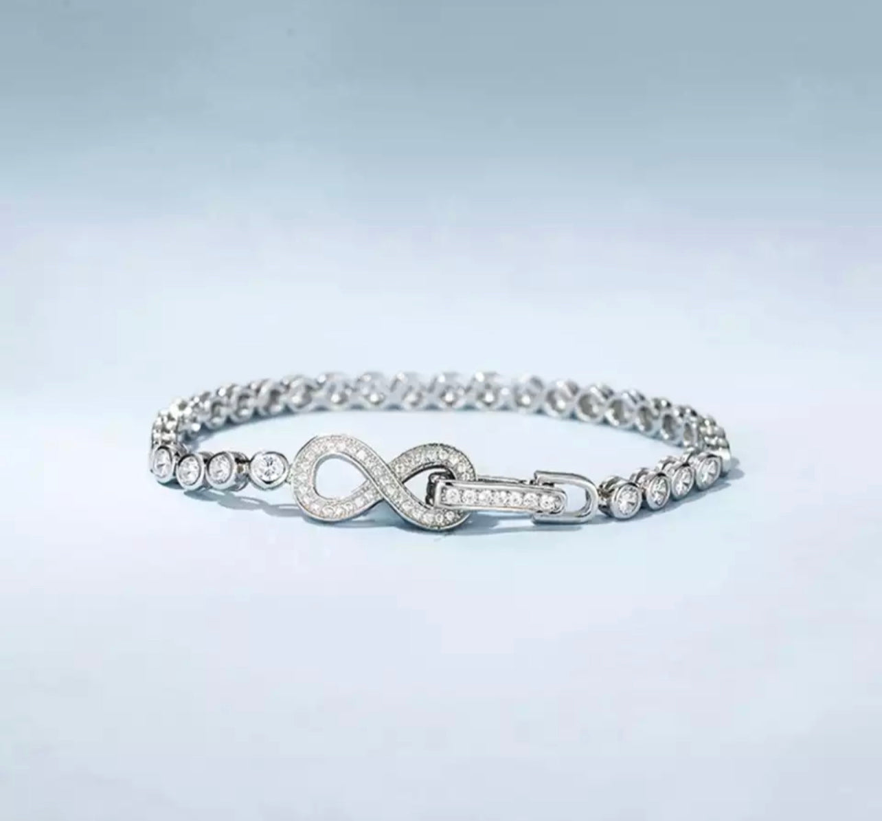 Infinity Tennis Bezel Bracelet