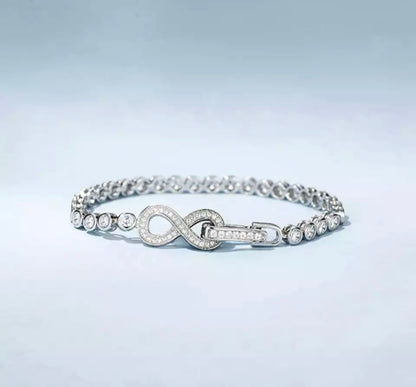 Infinity Tennis Bezel Bracelet