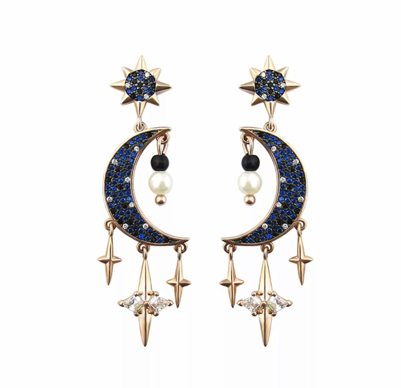 Midnight Moon Earring