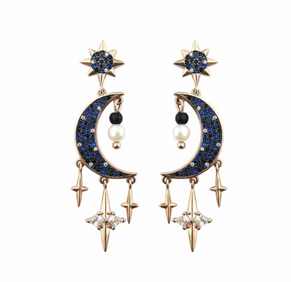 Midnight Moon Earring