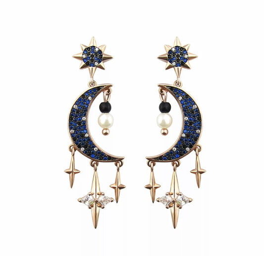Midnight Moon Earring