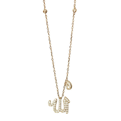 Gold Allah NSCD Necklace (925)
