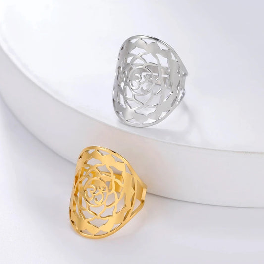 Gold/Silver Sahasrara Crown Chakra Ring
