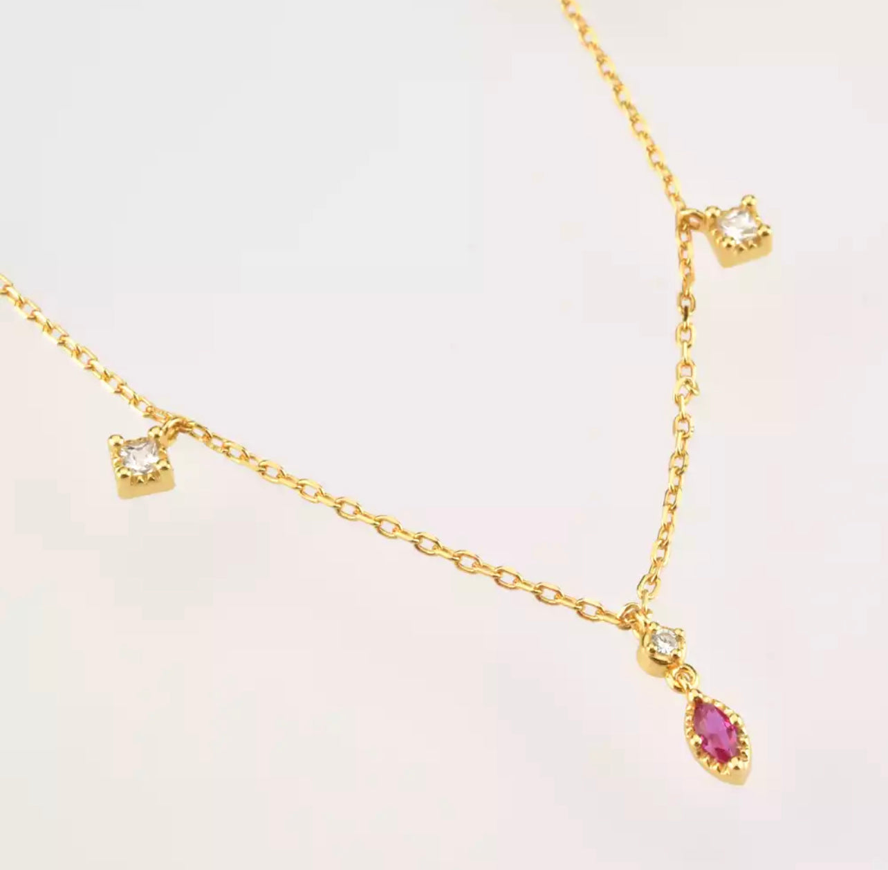 Golden Rose Layer Necklace