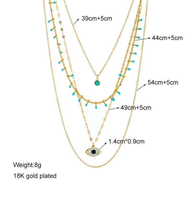 Gold Mykonos Necklace