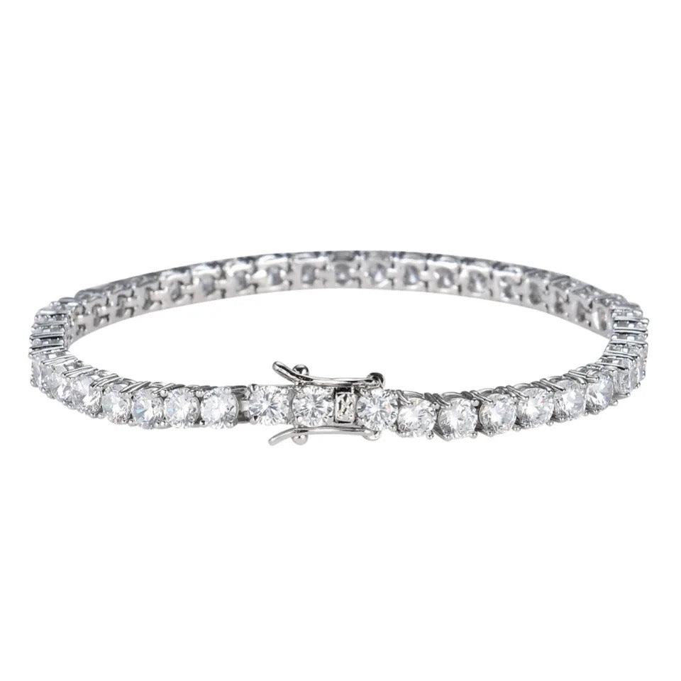 Girls 3mm Brilliant Tennis Bracelet (Gold & Silver)