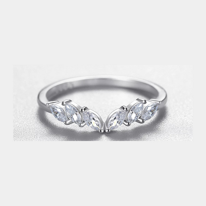 Silver Angel Wings Stack Ring