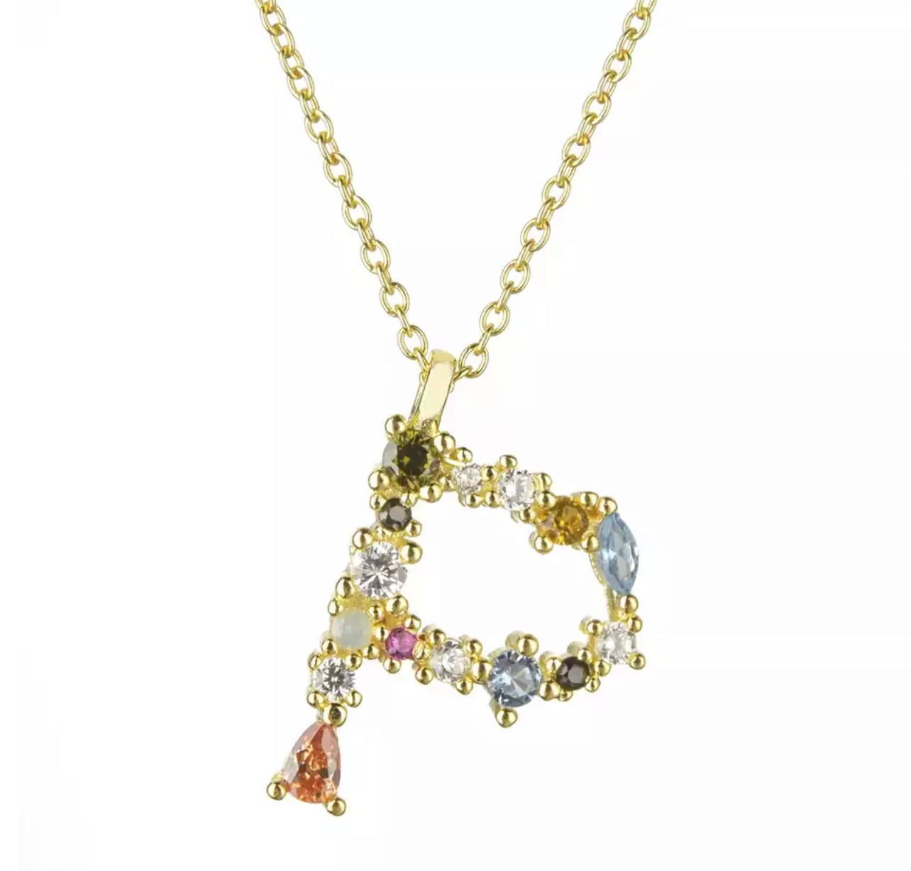 Gold Affirmation Necklace (A-Z)