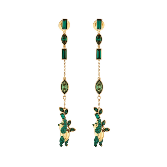 Forest Jade Long Earring