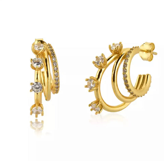 Gold Ariana Hoop Earring