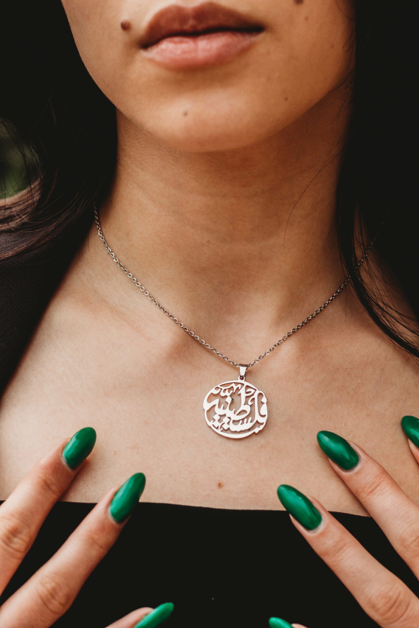 Unisex Gold Cazador Palestine Necklace