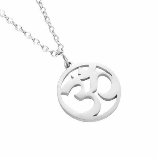 Silver Classic Aum Pendant
