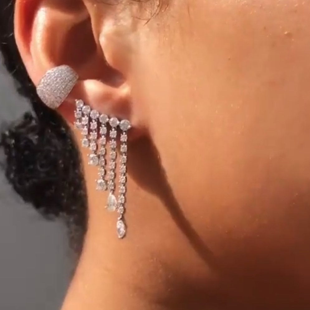 Diamond Rain Earring