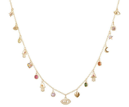 Candy Sparkle Evil Eye Anklet