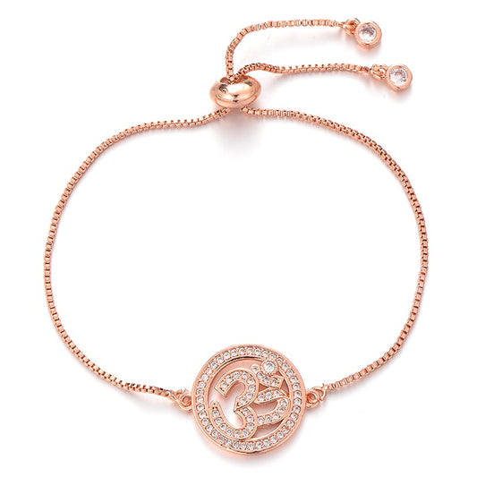 Rose Gold Weekender Aum Bracelet