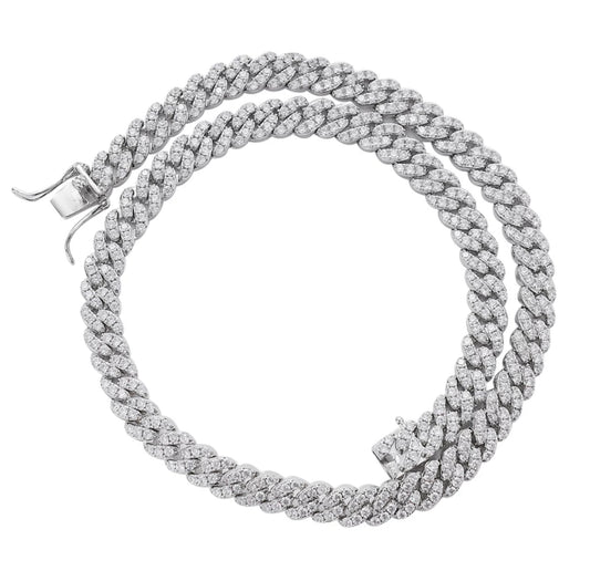 Silver Cuban Link Necklace