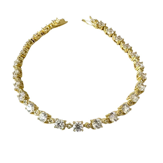 Gold Parisian Tennis Bracelet