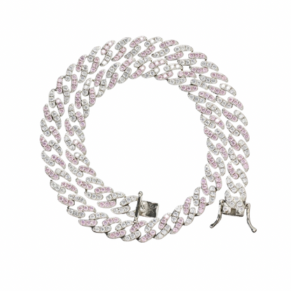 Pink & White Cuban Necklace