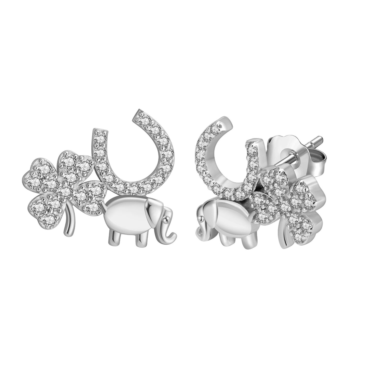Designer Silver Love, Luck & Abundance Charm NSCD Set (925, Vermeil)