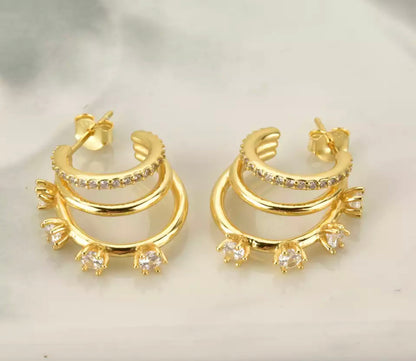 Gold Ariana Hoop Earring