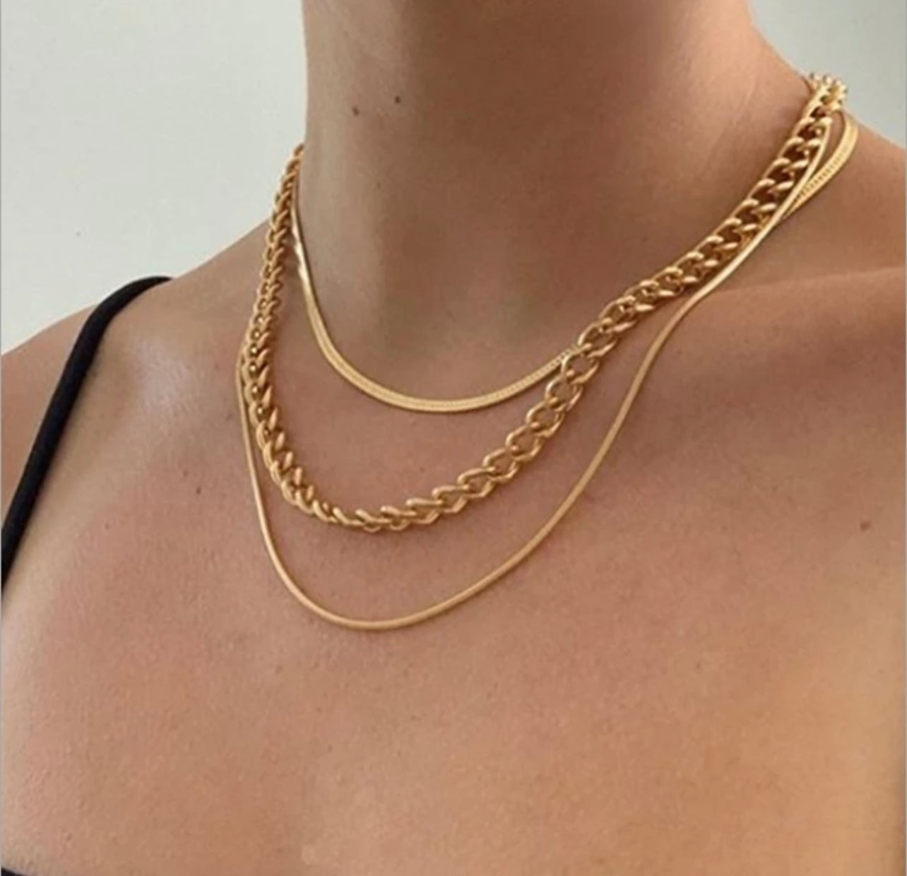 Three Layer Goldie Necklace