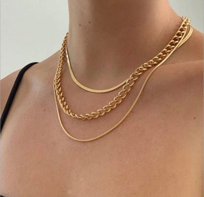 Three Layer Goldie Necklace