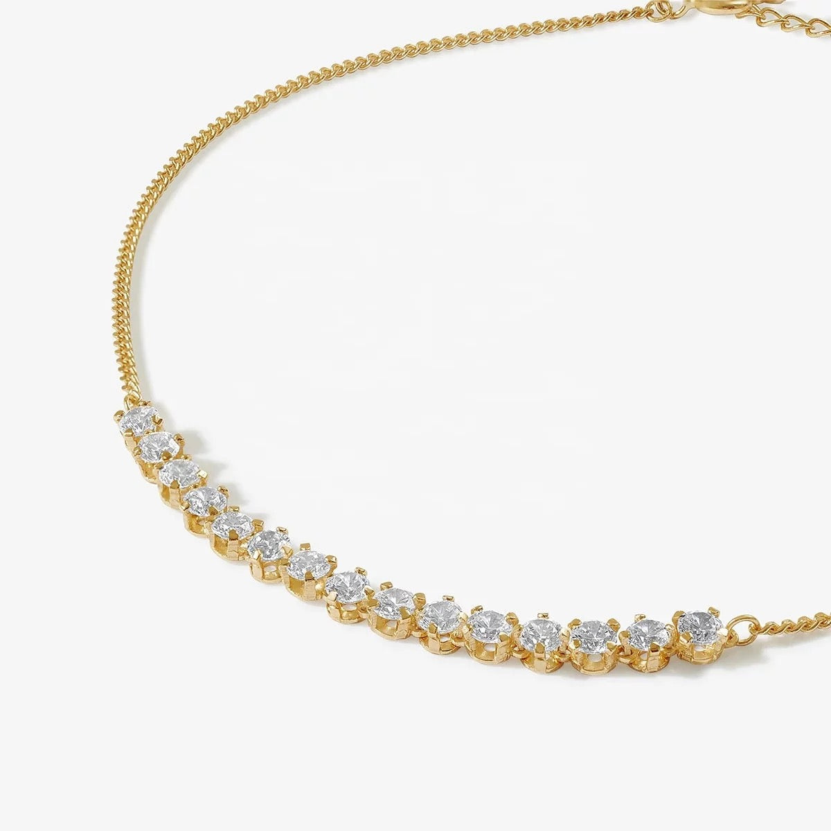 Gold Monte Carlo Tennis Anklet