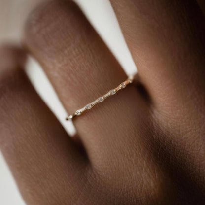 Gold Flow Stack Ring