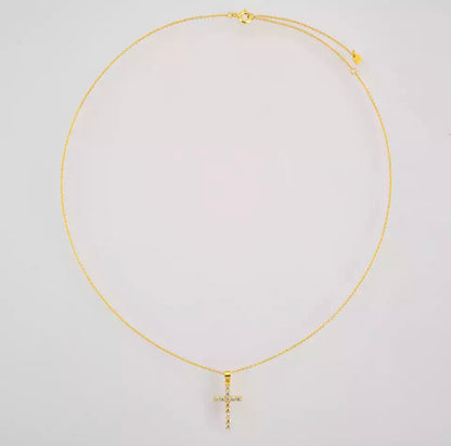 Gold Classica Cross Necklace